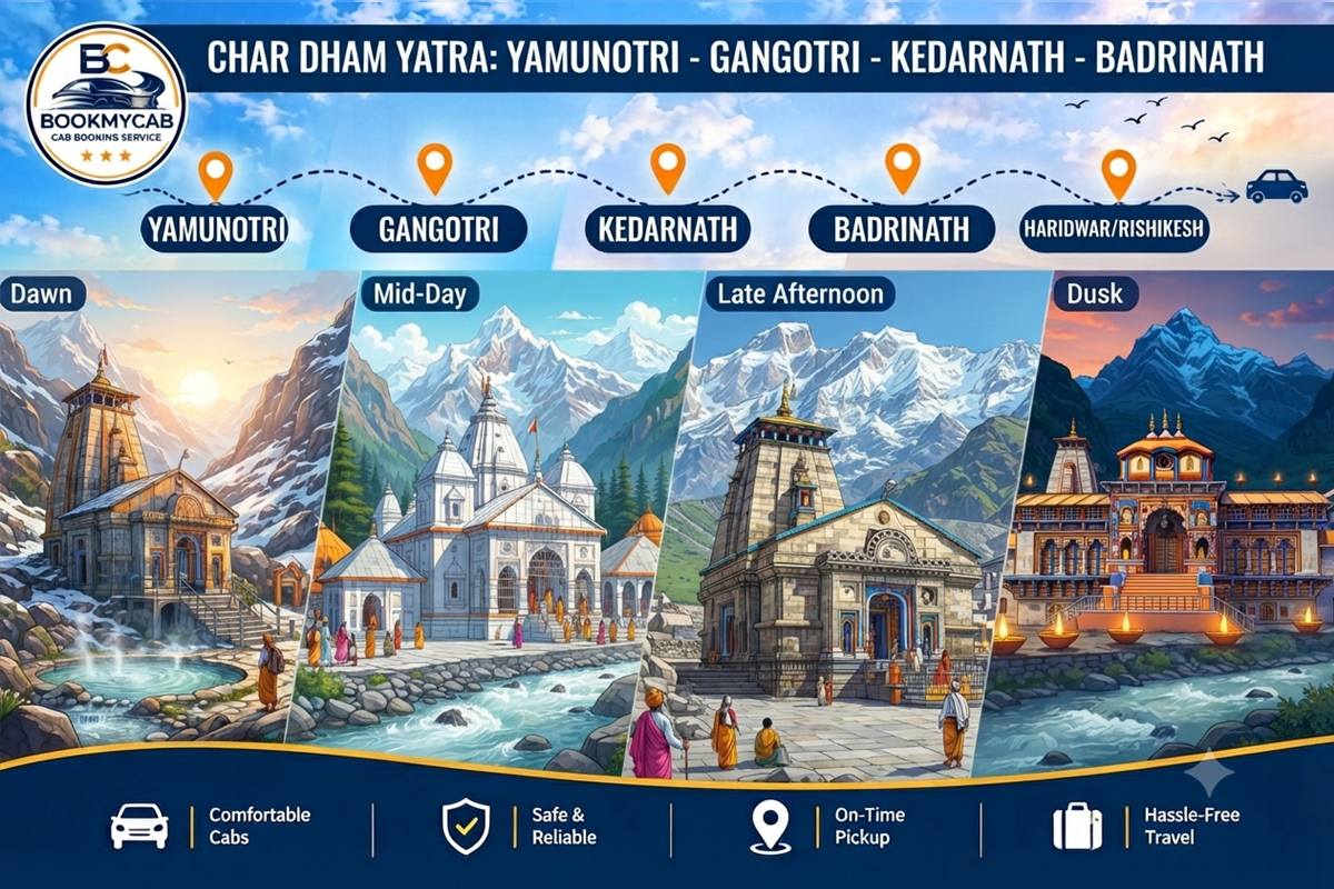Char Dham Yatra - Yamunotri Gangotri Kedarnath Badrinath