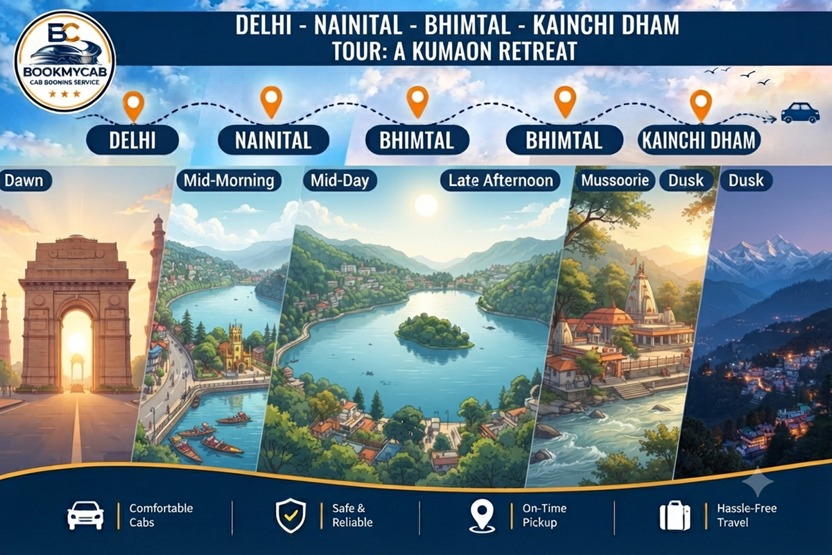 Delhi Nainital Bhimtal Kainchi dham Tour