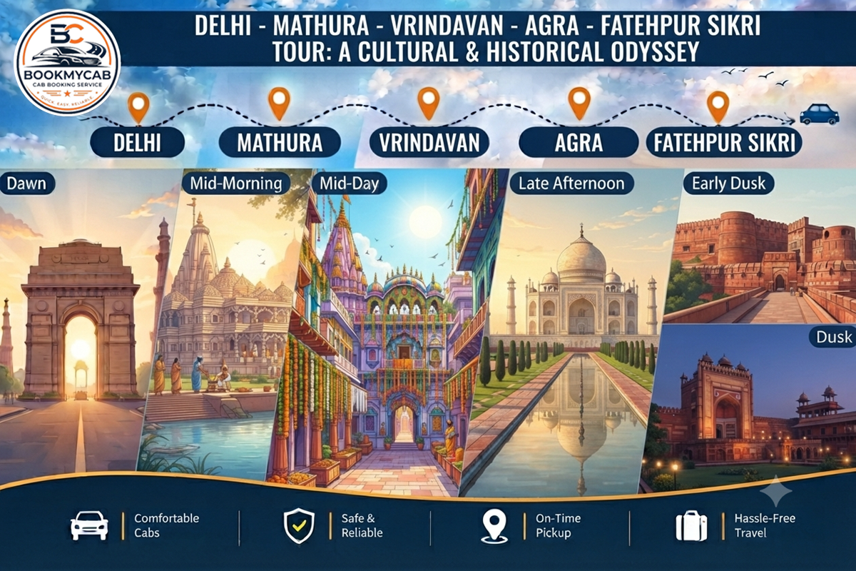 Delhi Mathura Vrindavan Agra Fatehpur Sikri Tour